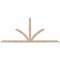 Ekena Millwork Richland Smooth Timber Gable Bracket, Douglas Fir, 96"W x 40"H x 1 1/2"D x 3 1/2"F, 10/12 Pitch GBW096X40X0204RIC00SDF - alternate 1